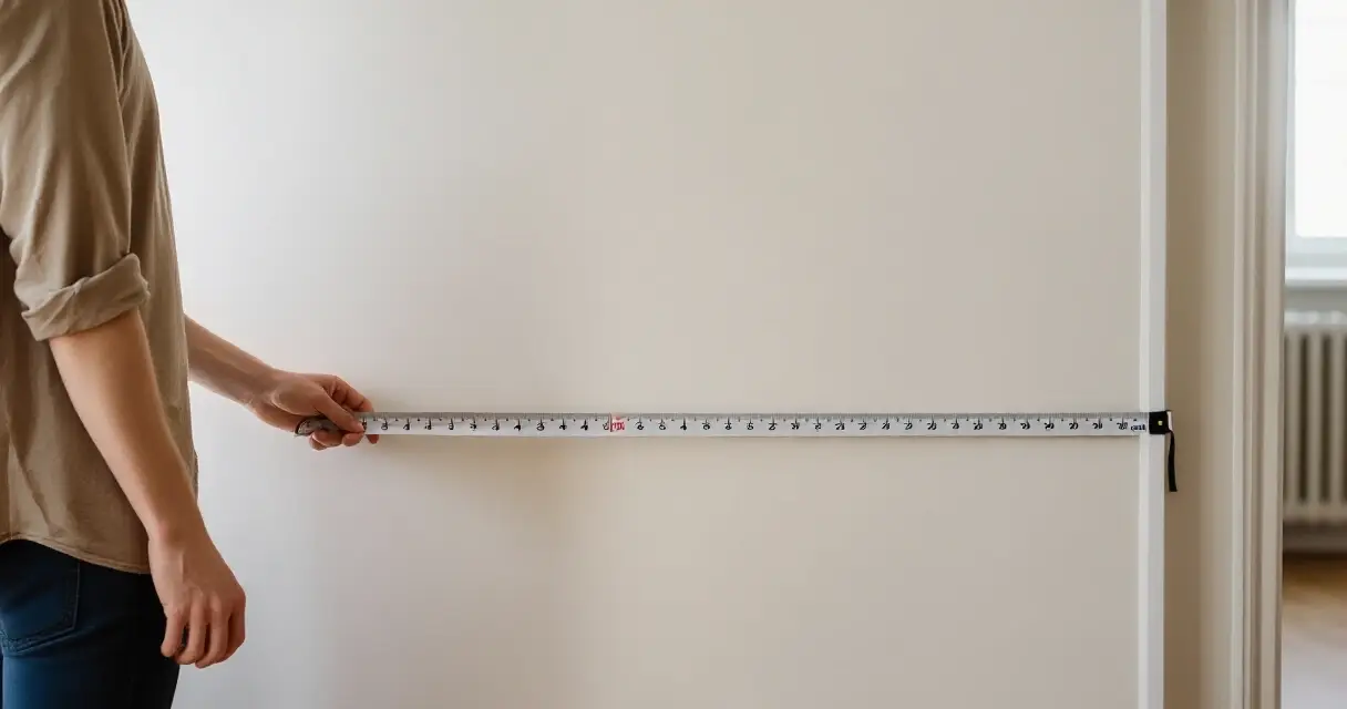 Henkil&ouml; seisoo mittanauhaa vasten, pituus noin 173 cm